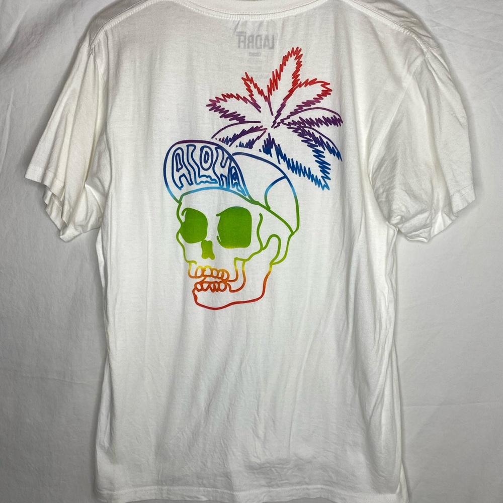 Rainbow Skull Aloha Tee